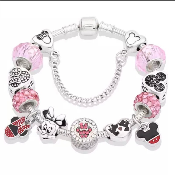 Mickey Minnie Mouse Bracelet Pendant - Picture 3 of 3